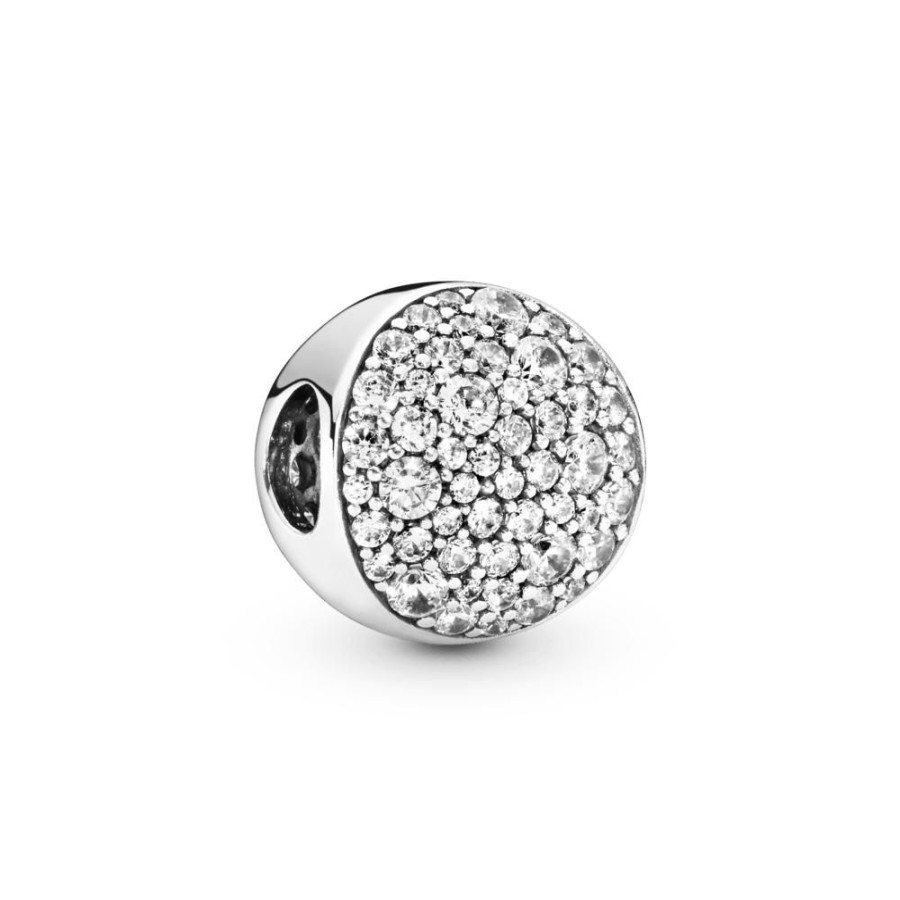 Charms Joyas Pandora | Charm Redondo Con Pave