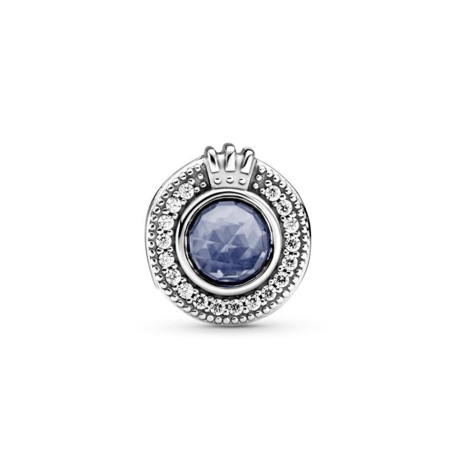 Charms Joyas Pandora | Charm Corona O Azul Resplandeciente