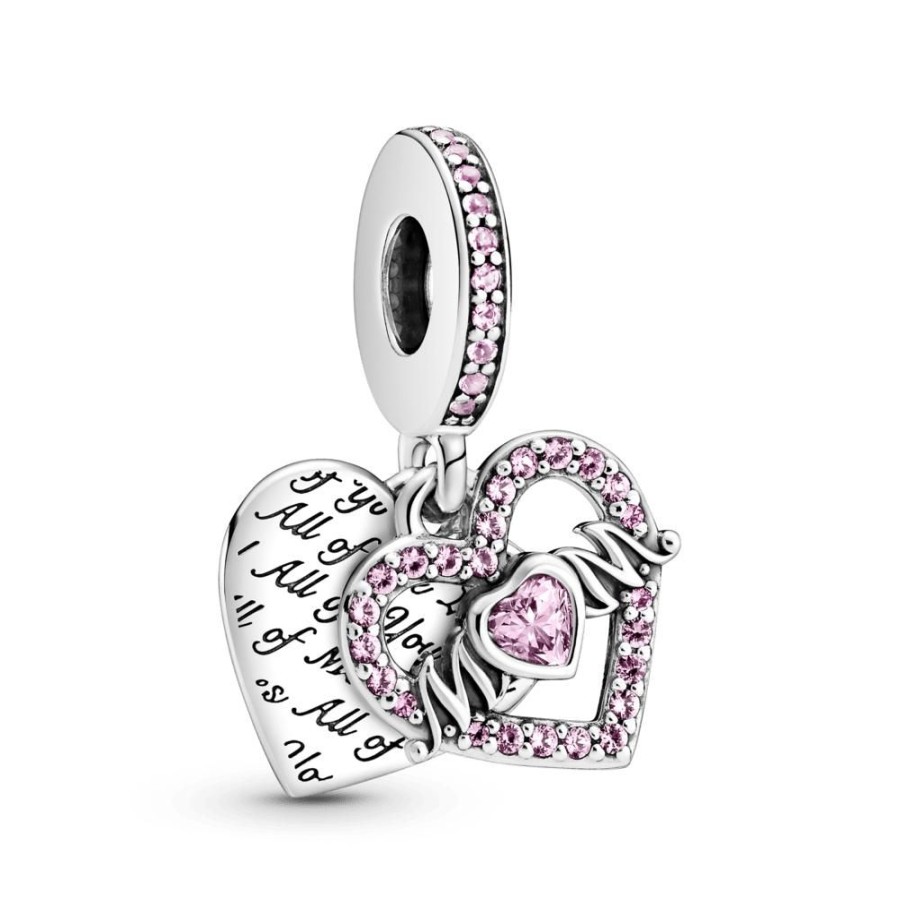 Charms Joyas Pandora | Charm Colgante Corazon Y Mama