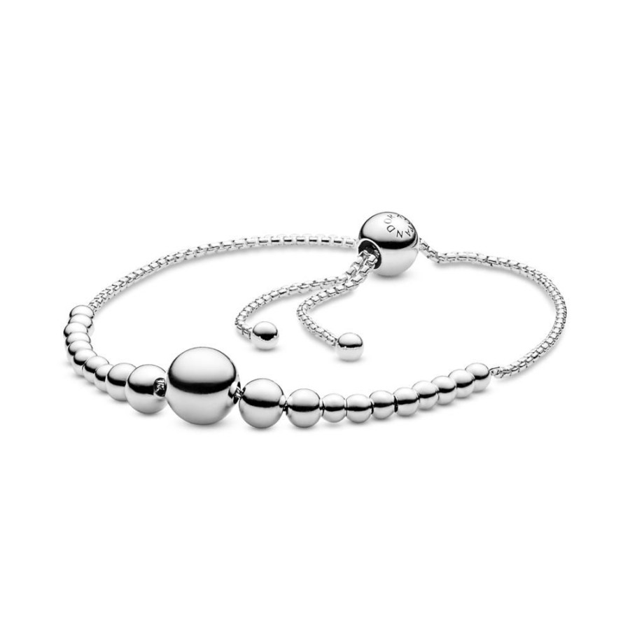 Brazaletes Joyas Pandora | Brazalete Deslizante Sarta De Cuentas