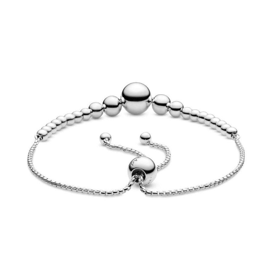 Brazaletes Joyas Pandora | Brazalete Deslizante Sarta De Cuentas