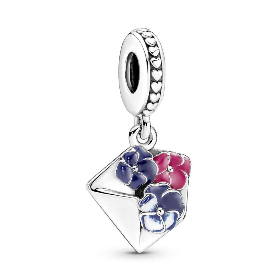 Charms Joyas Pandora | Charm Colgante Sobre Con Pensamiento