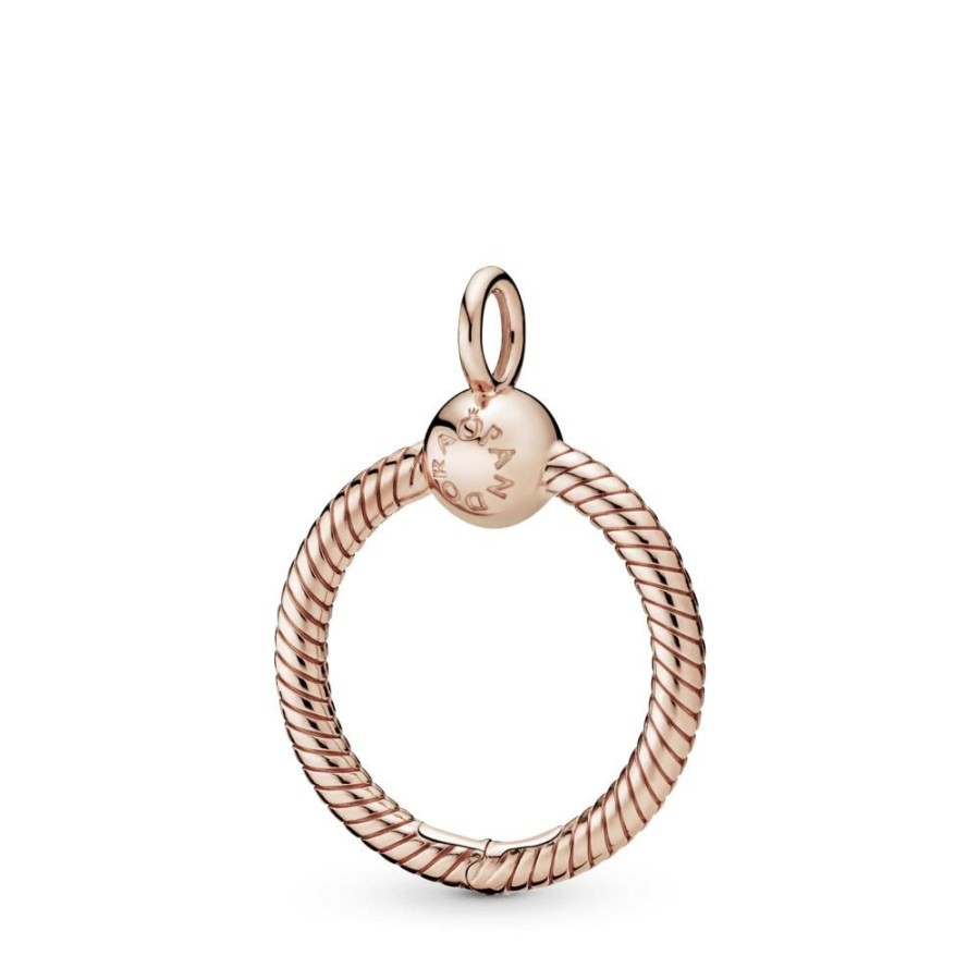 Collares Y Dijes Joyas Pandora | Dije O Pandora Moments Pequeno Recubrimiento En Oro Rosa De 14K