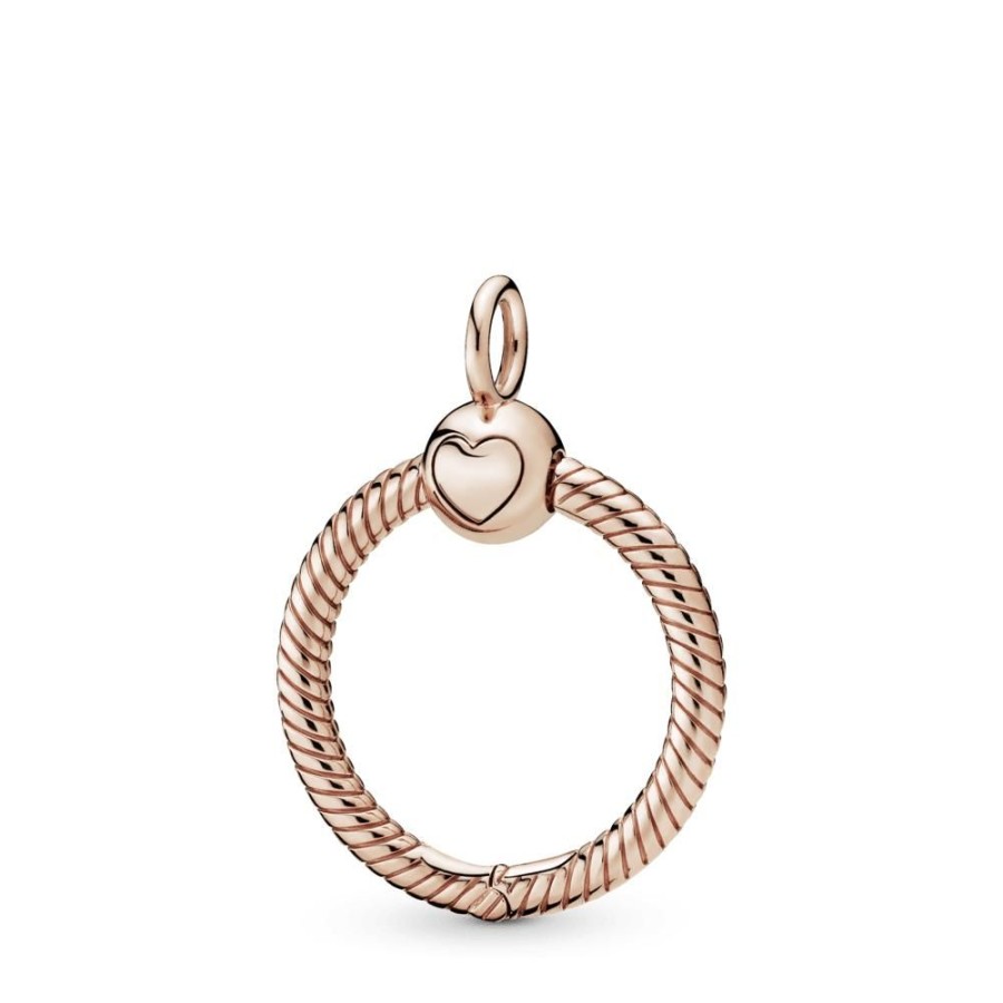 Collares Y Dijes Joyas Pandora | Dije O Pandora Moments Pequeno Recubrimiento En Oro Rosa De 14K