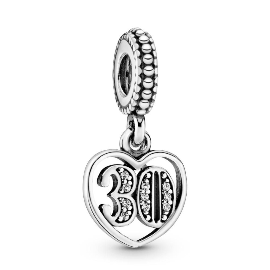 Charms Joyas Pandora | Charm Colgante Celebracion De 30 Anos