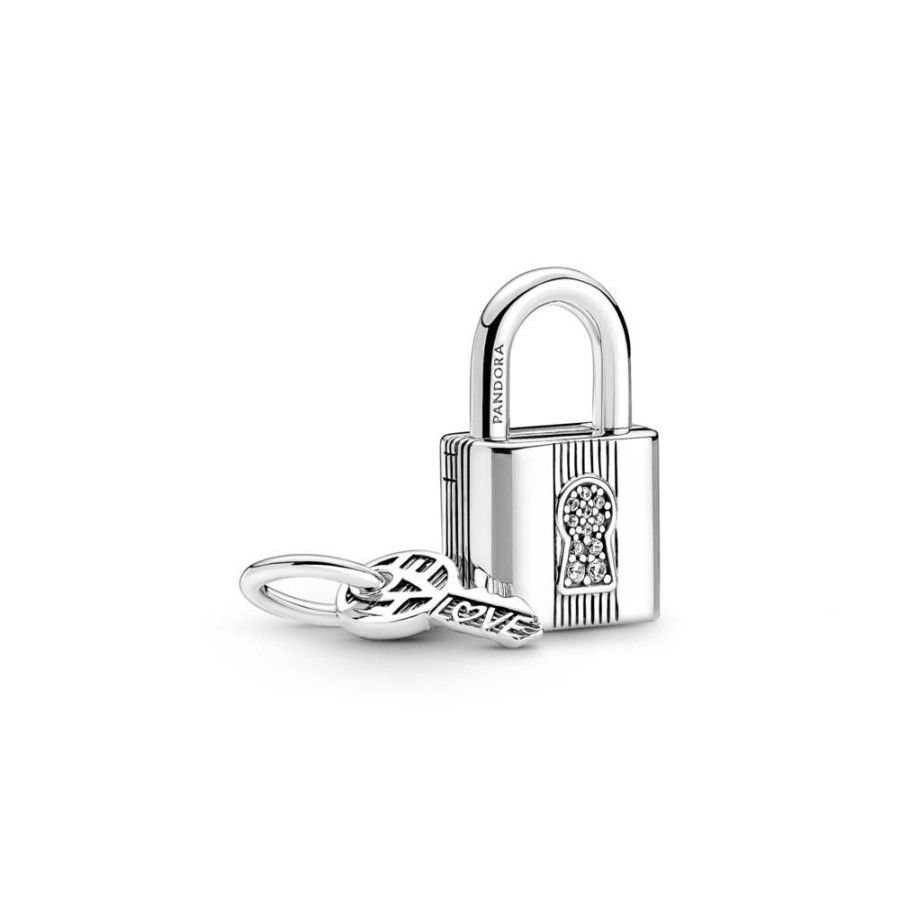 Charms Joyas Pandora | Charm Colgante Candado Y Llave