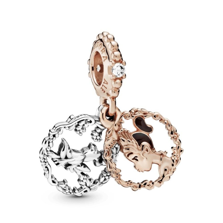 Charms Joyas Pandora | Charm Colgante Princesa Tiana De Disney Recubrimiento En Oro Rosa De 14K