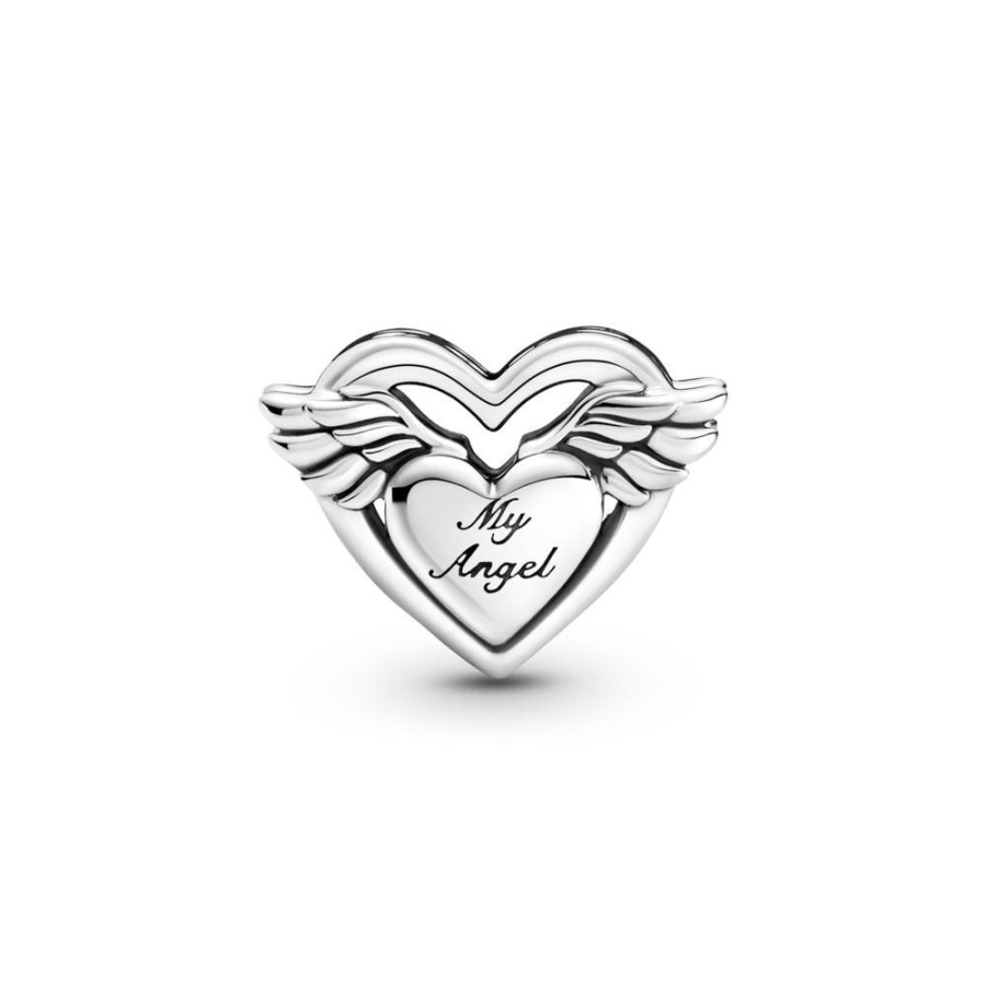 Charms Joyas Pandora | Charm Alas De Angel Y Mama