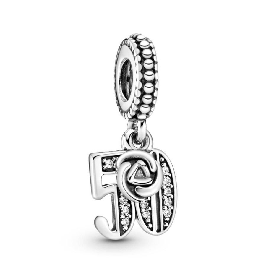 Charms Joyas Pandora | Charm Colgante Celebracion De 50 Anos