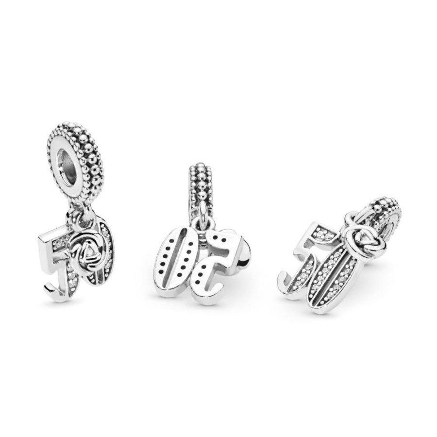 Charms Joyas Pandora | Charm Colgante Celebracion De 50 Anos