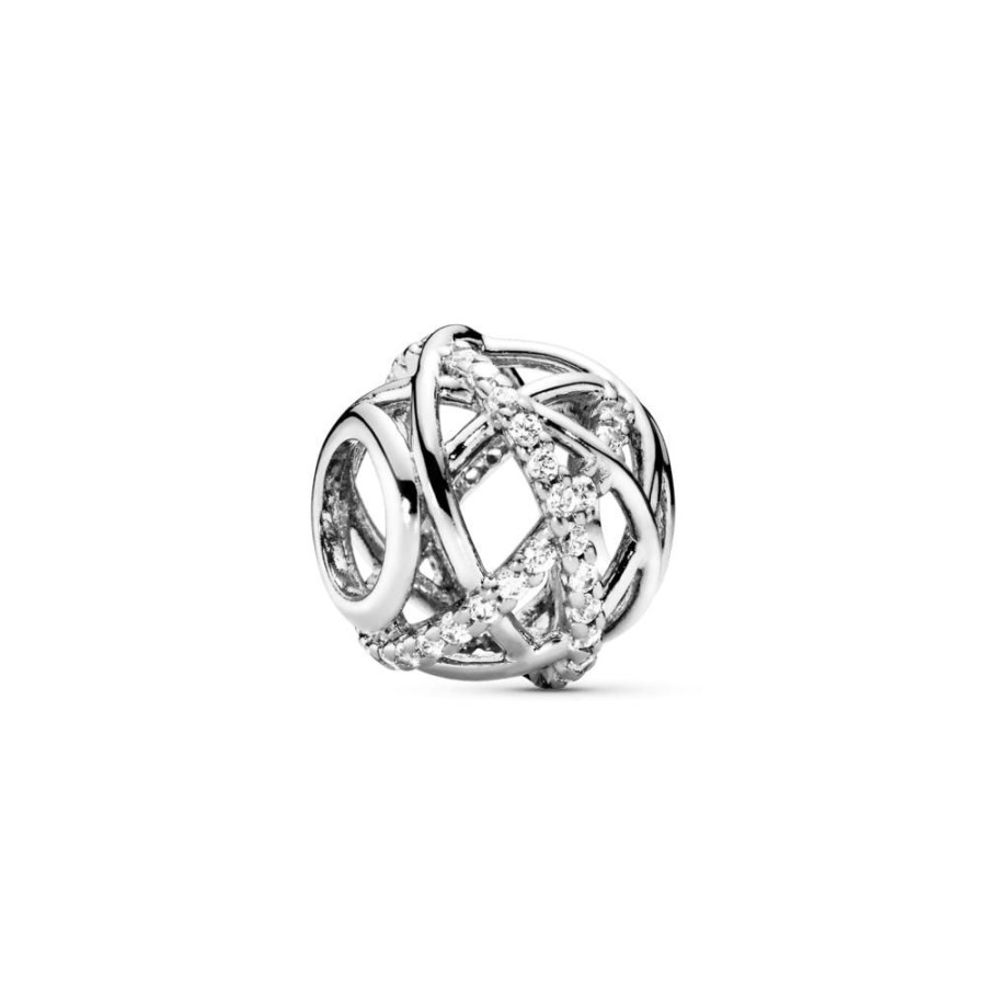 Charms Joyas Pandora | Charm Lineas Caladas Centelleantes