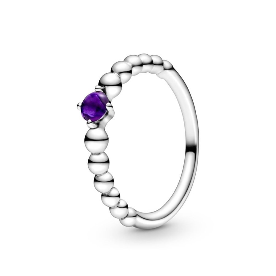 Anillos Joyas Pandora | Anillo De Abalorios Morado