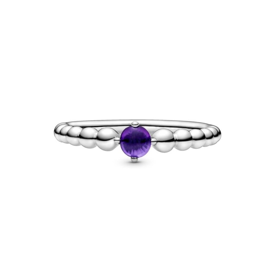 Anillos Joyas Pandora | Anillo De Abalorios Morado