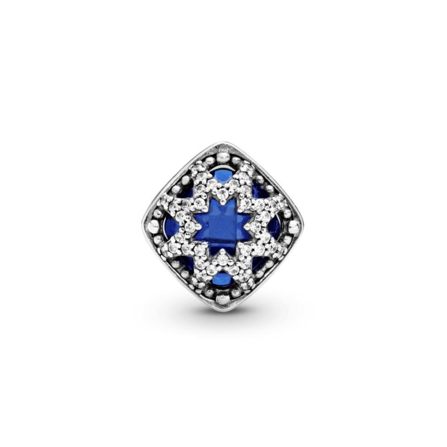 Charms Joyas Pandora | Charm Cuadrado Estrella Azul