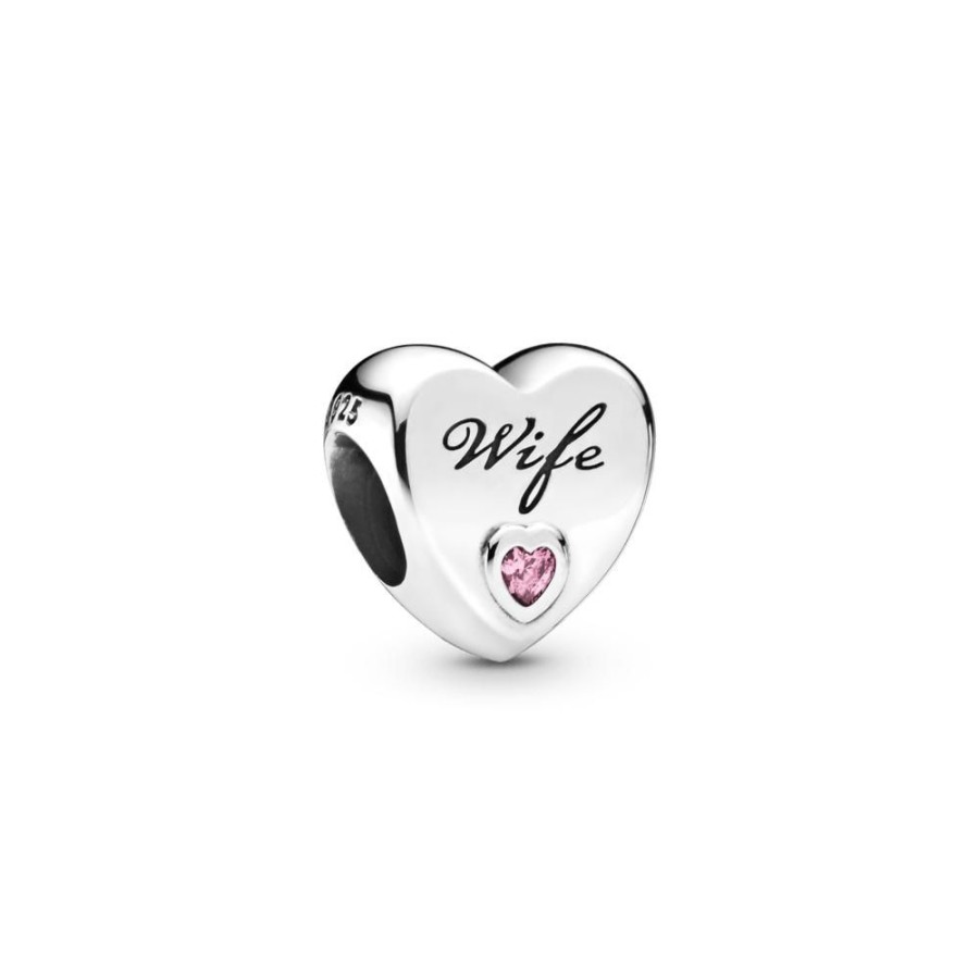 Charms Joyas Pandora | Charm Corazon De Amor Esposa