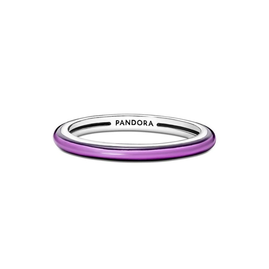 Anillos Joyas Pandora | Anillo Morado Impactante Pandora Me