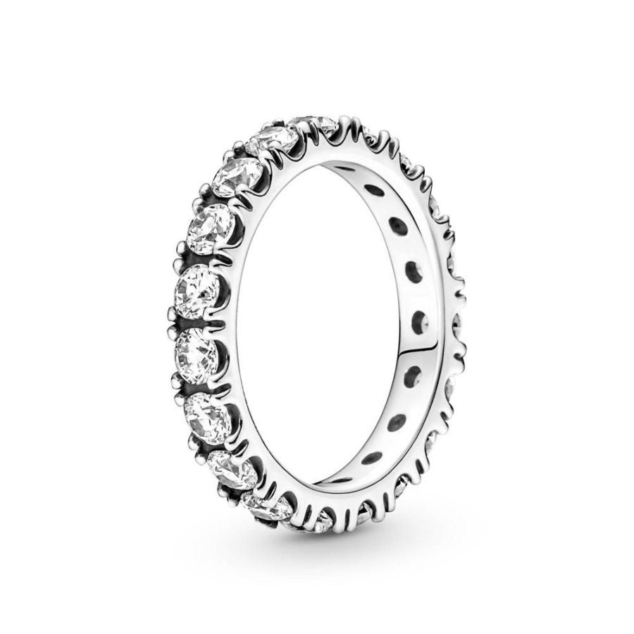 Anillos Joyas Pandora | Anillo En Plata De Ley Eternity Brillante