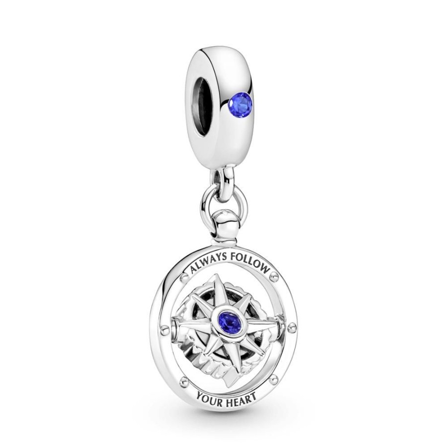 Charms Joyas Pandora | Charm Colgante Brujula Giratoria