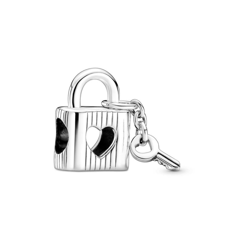 Charms Joyas Pandora | Charm Candado Y Llave Del Corazon