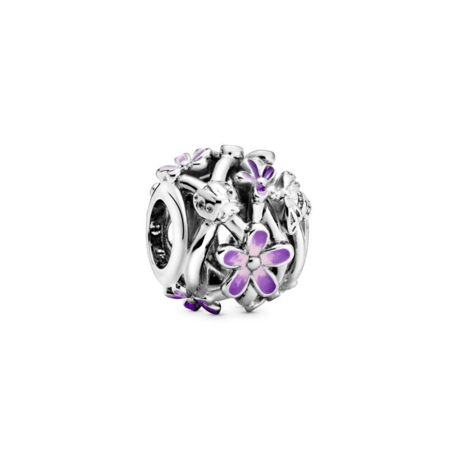 Charms Joyas Pandora | Charm Calado Margarita Morada