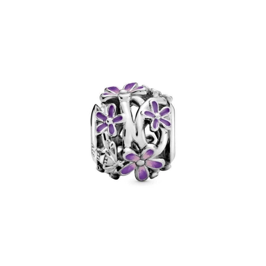 Charms Joyas Pandora | Charm Calado Margarita Morada