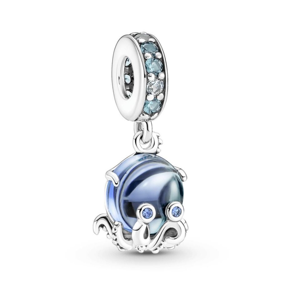 Charms Joyas Pandora | Charm Colgante Pulpo Tierno De Cristal Murano