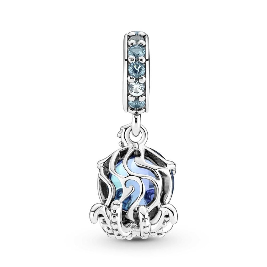 Charms Joyas Pandora | Charm Colgante Pulpo Tierno De Cristal Murano