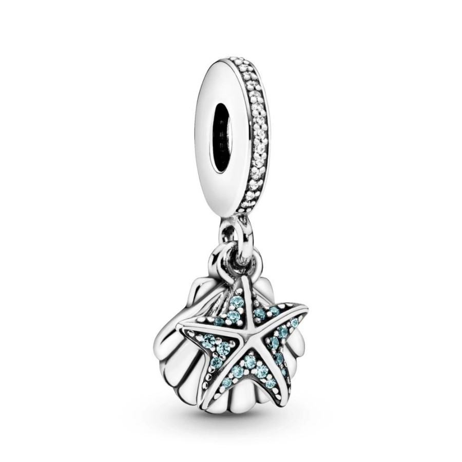 Charms Joyas Pandora | Charm Colgante Estrella Y Concha De Mar