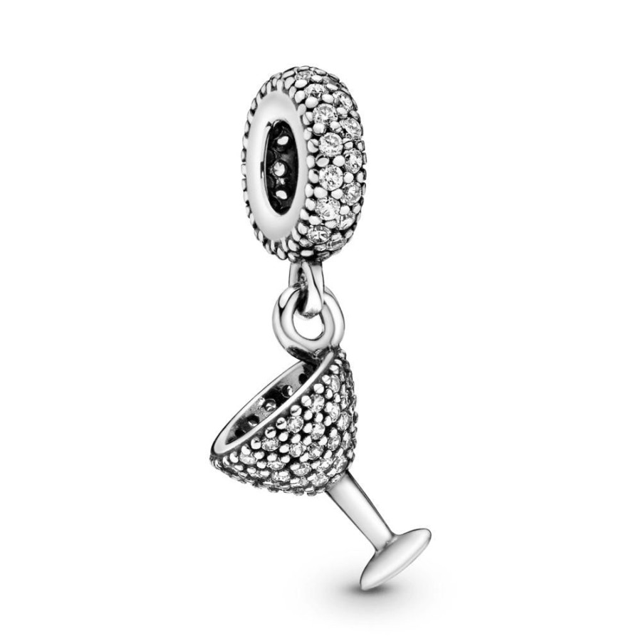 Charms Joyas Pandora | Charm Colgante Copa De Coctel De Pave