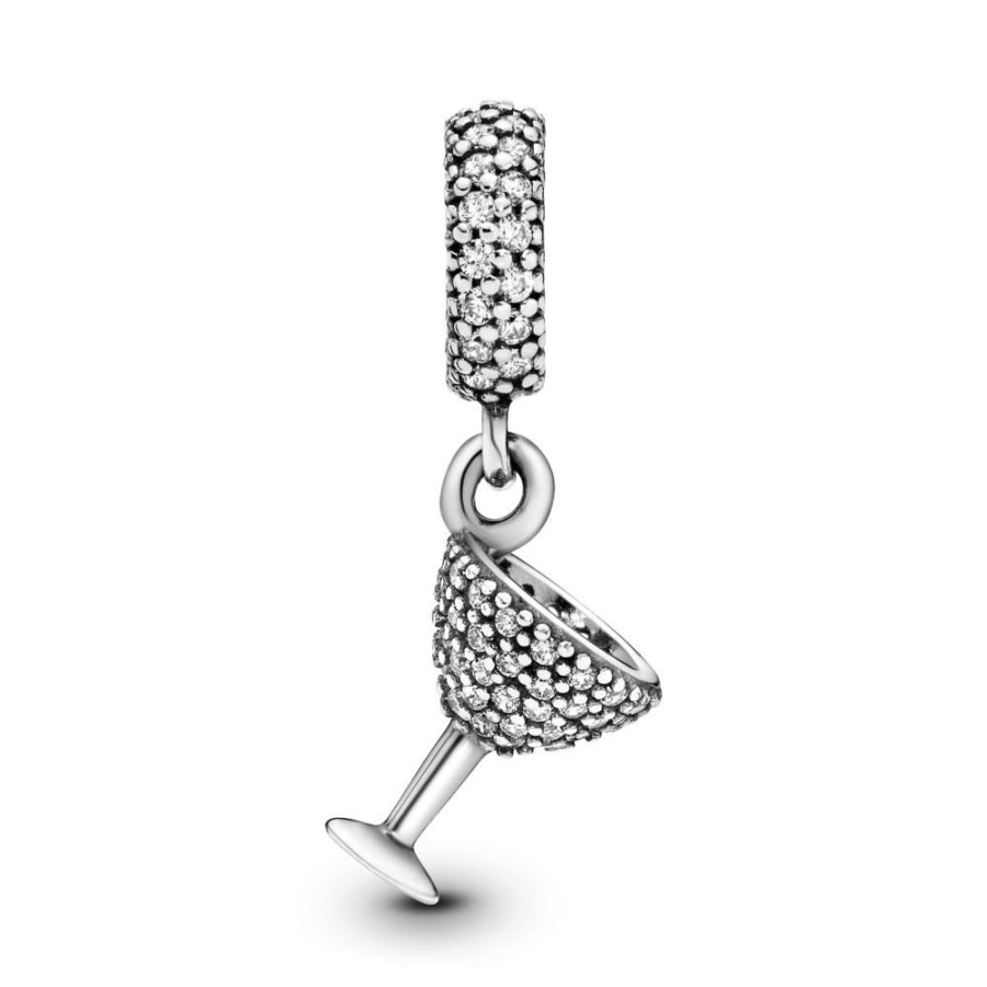 Charms Joyas Pandora | Charm Colgante Copa De Coctel De Pave