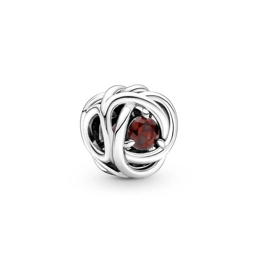 Charms Joyas Pandora | Charm Circulo Eternidad Rojo