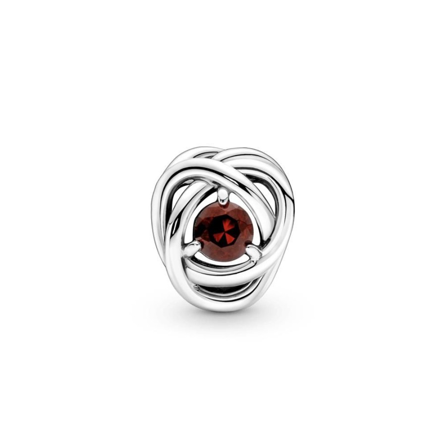 Charms Joyas Pandora | Charm Circulo Eternidad Rojo