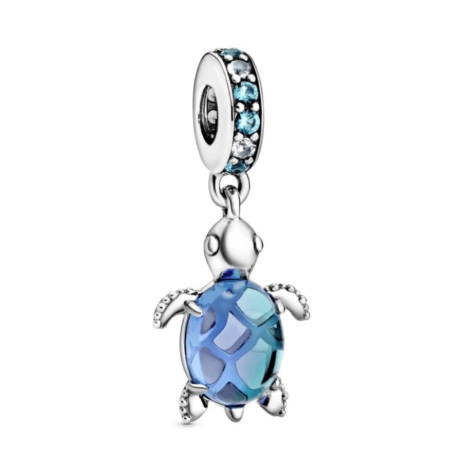 Charms Joyas Pandora | Charm Colgante Tortuga De Mar De Cristal Murano