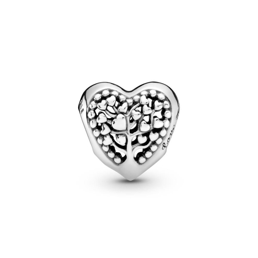 Charms Joyas Pandora | Charm Corazon Con Arbol De Familia