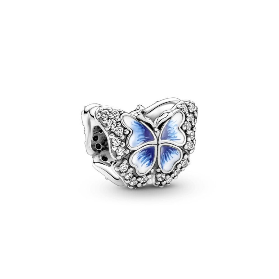 Charms Joyas Pandora | Charm Mariposa Azul Reluciente