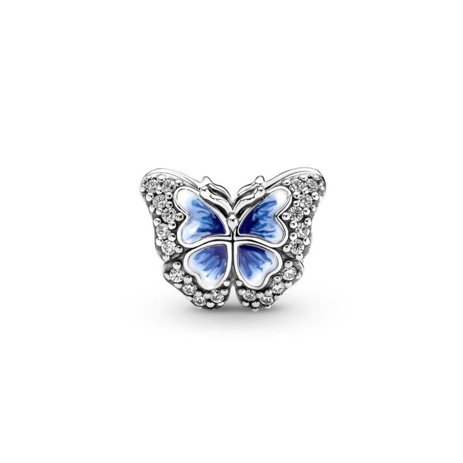 Charms Joyas Pandora | Charm Mariposa Azul Reluciente