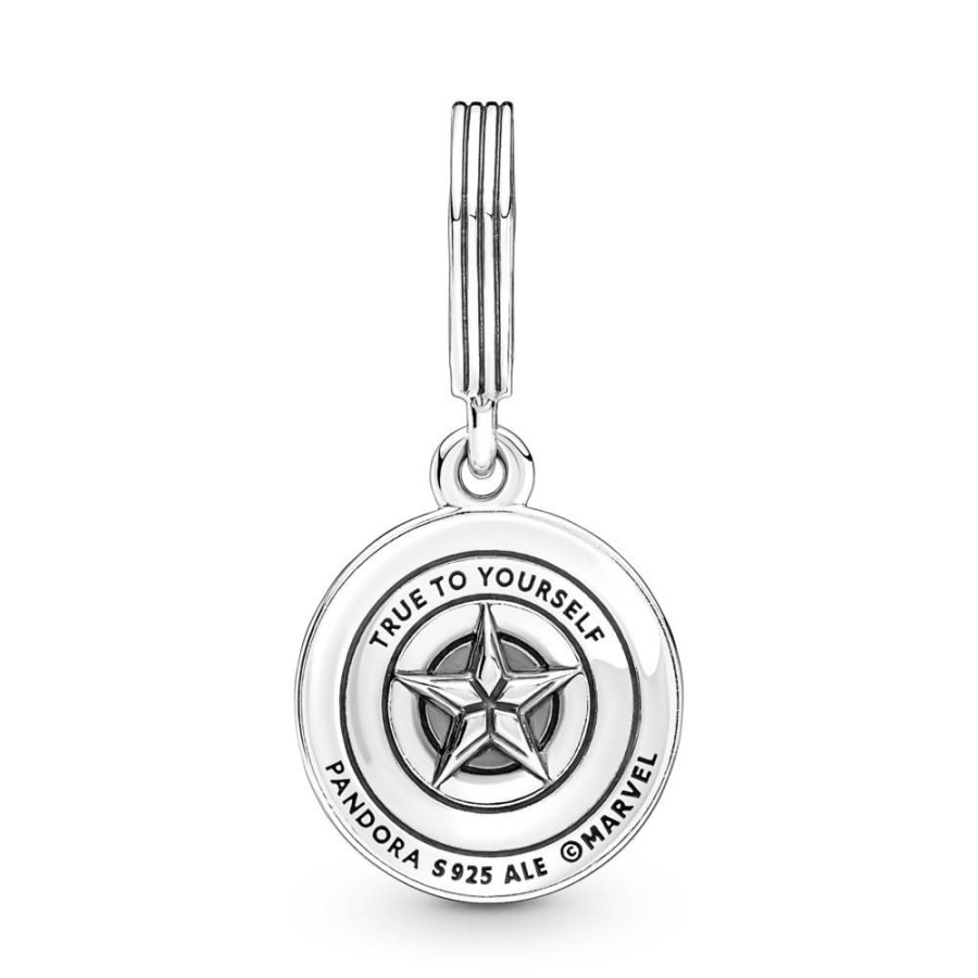 Charms Joyas Pandora | Charm Colgante Escudo Del Capitan America De The Avengers De Marvel