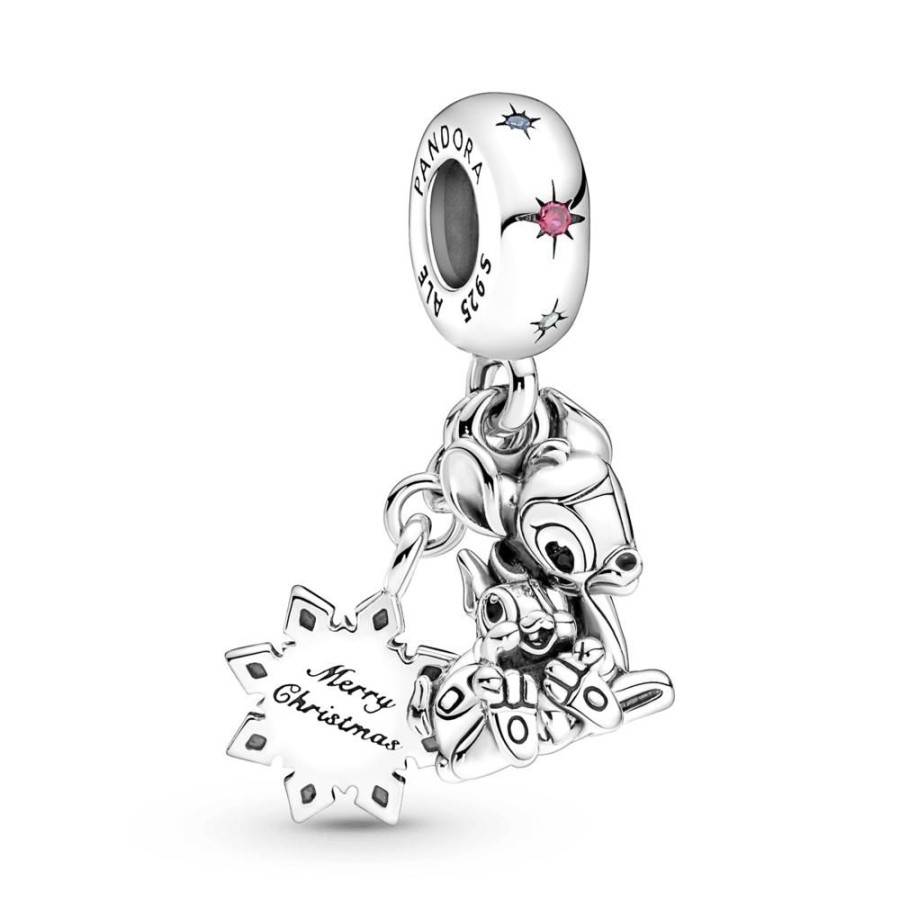 Charms Joyas Pandora | Charm Colgante En Plata De Ley Bambi & Tambor De Disney