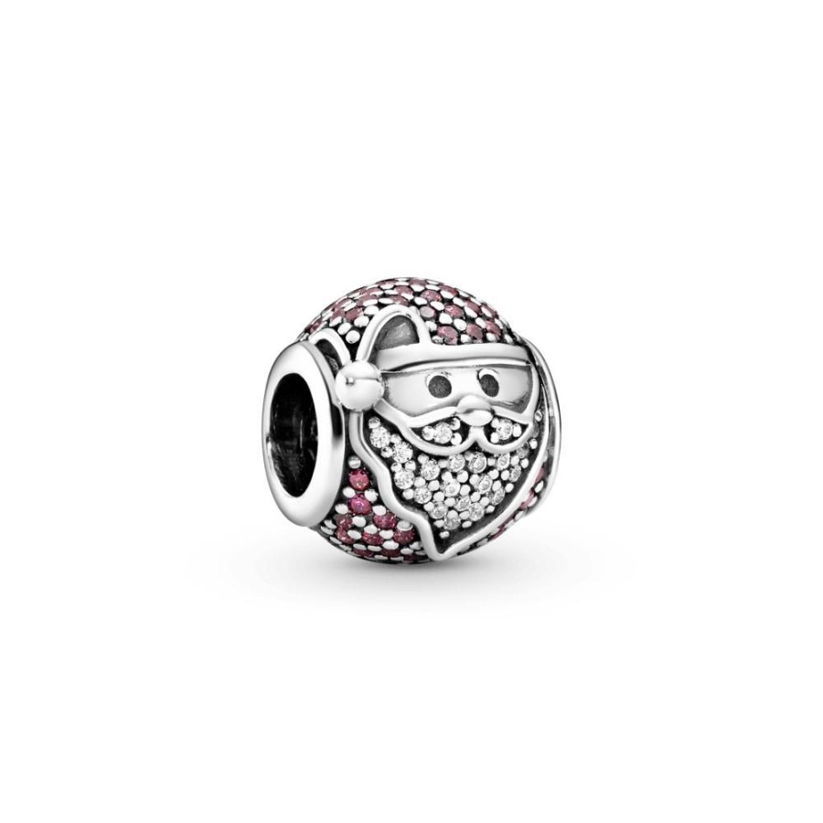 Charms Joyas Pandora | Charm Pandora Santa Risueno Reluciente