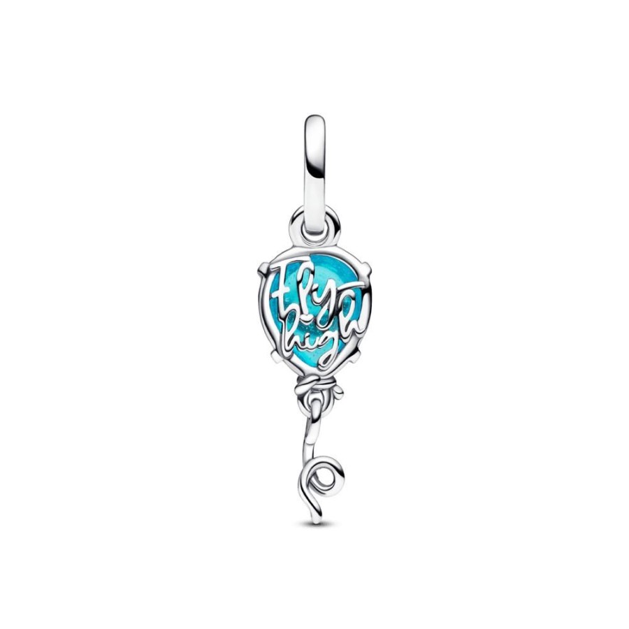 Charms Joyas Pandora | Charm Colgante Globo Cristal De Murano Azul