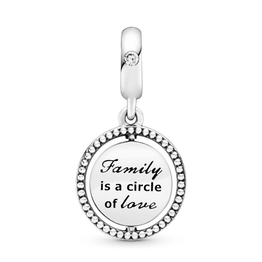 Charms Joyas Pandora | Charm Colgante Arbol De Familia Giratorio