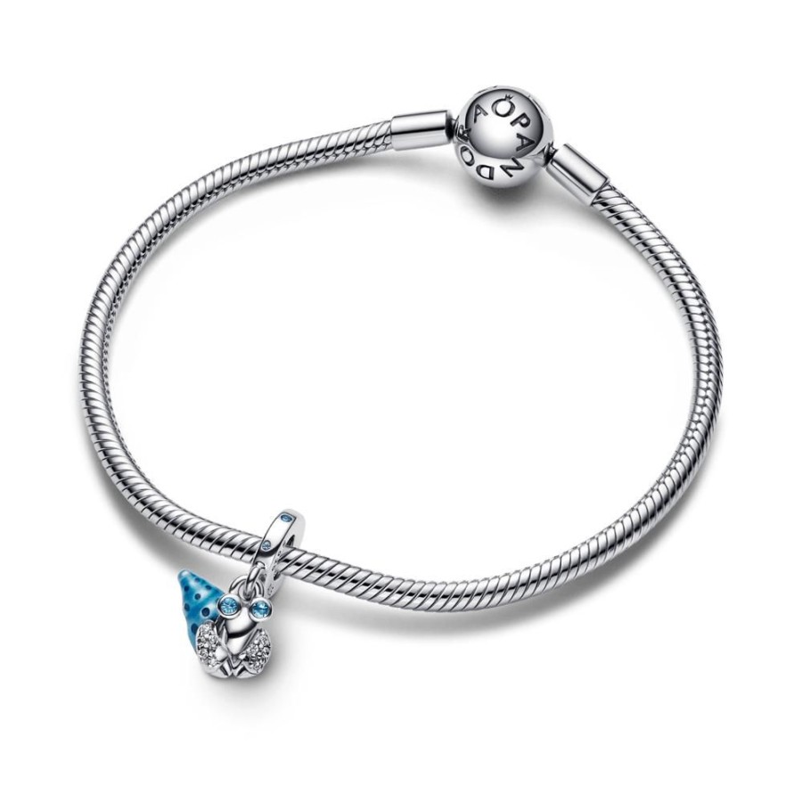 Charms Joyas Pandora | Charm Colgante Cangrejo Ermitano Que Brilla En La Oscuridad Pandora Plata Esterlina