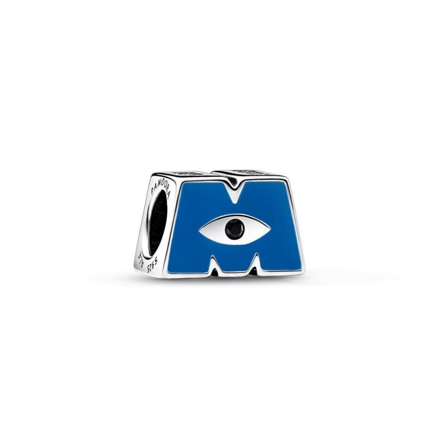 Charms Joyas Pandora | Charm Logotipo M De Monsters Inc. De Disney Pixar Pandora