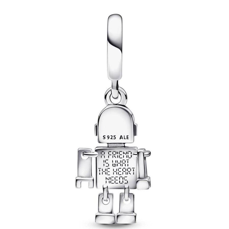 Charms Joyas Pandora | Charm Colgante Bestie Bot Robot Pandora Plata Esterlina