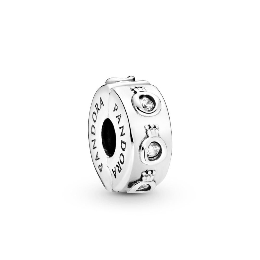 Charms Joyas Pandora | Charm Sujetador Corona O Reluciente