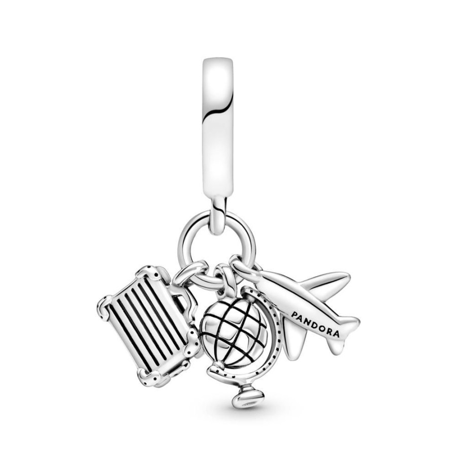 Charms Joyas Pandora | Charm Colgante Avion, Globo Y Maleta