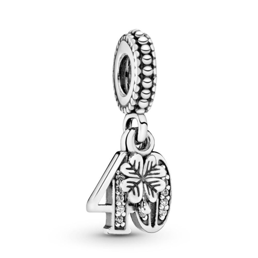 Charms Joyas Pandora | Charm Colgante Celebracion De 40 Anos