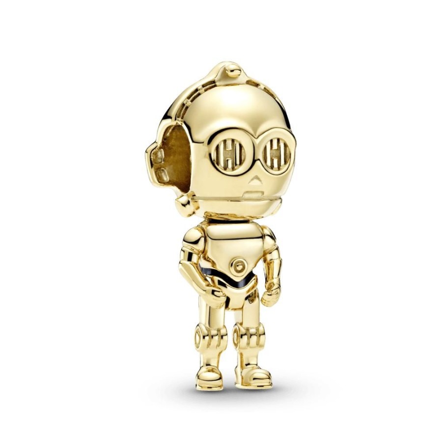 Charms Joyas Pandora | Charm Star Wars C-3Po Recubrimiento En Oro De 14K