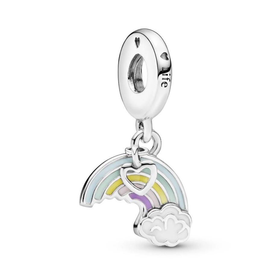 Charms Joyas Pandora | Charm Colgante Arcoiris Y Nube