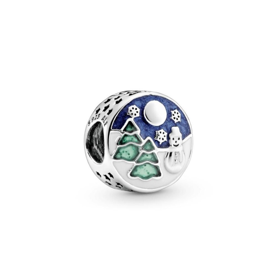 Charms Joyas Pandora | Charm Pandora Paisaje Invernal